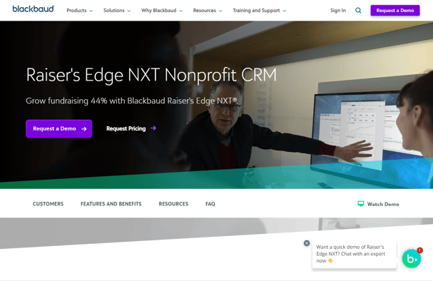 Blackbaud screenshot