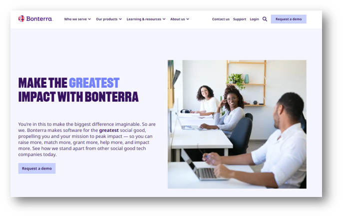 Bonterra home page