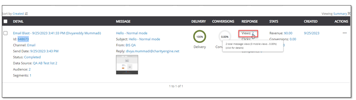 Campaigns Desktop vs Mobile