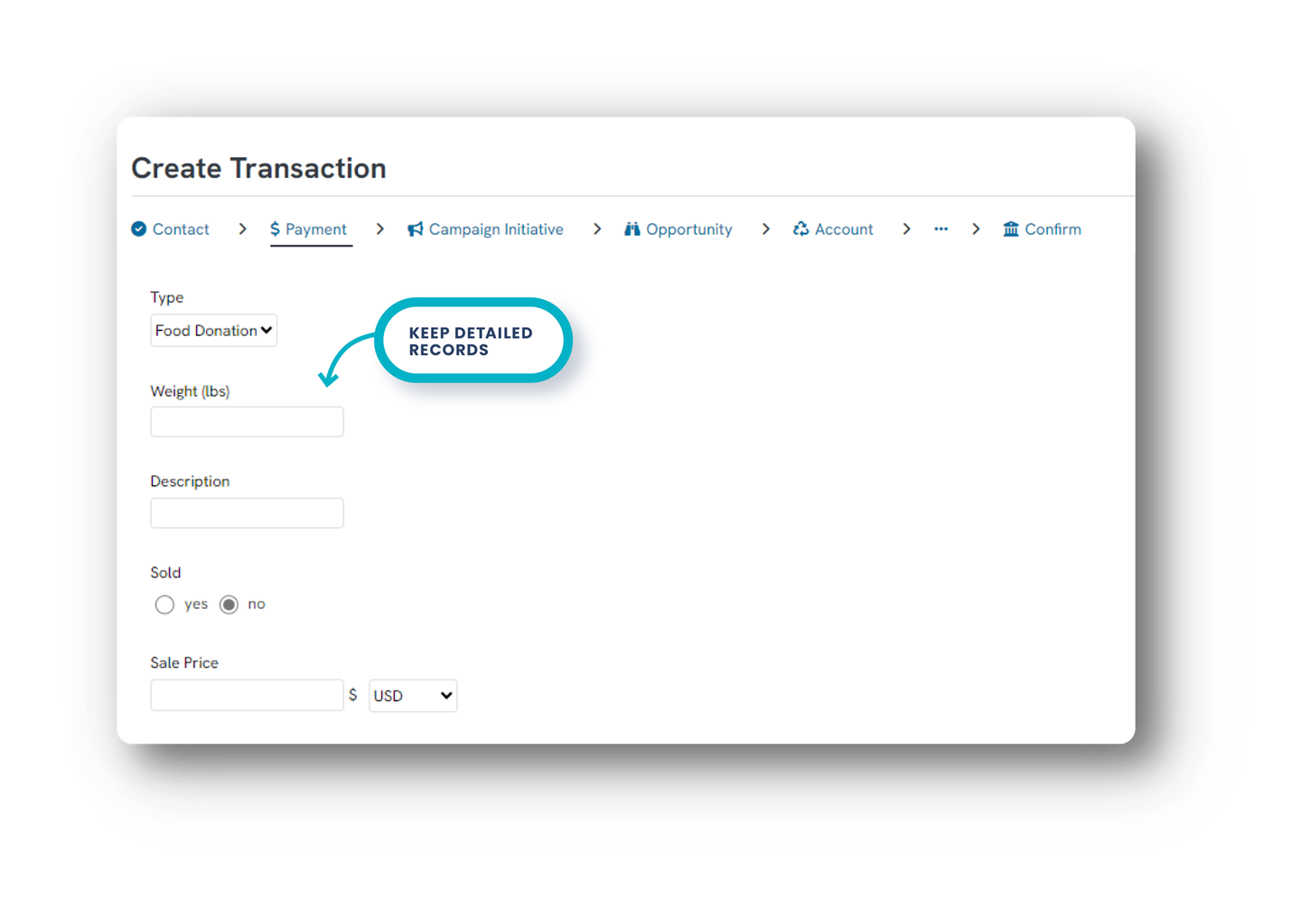 Create transaction 3