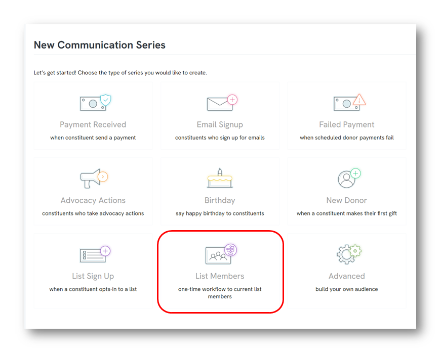 List Members Communication Series