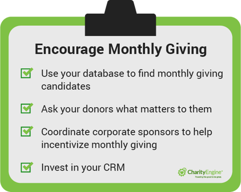 monthly giving tips