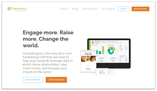 Explore CharityEngine, the best all-in-one nonprofit CRM.