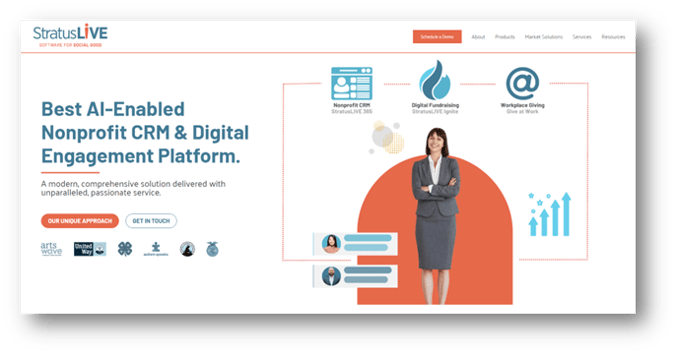 StratusLIVE home page