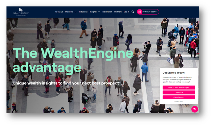 Wealth engine home page