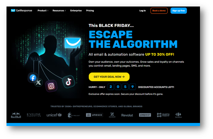 getresponse home page