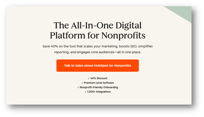 hubspot for nonprofits