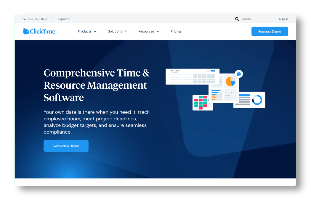 ClickTime, a volunteer management solution.
