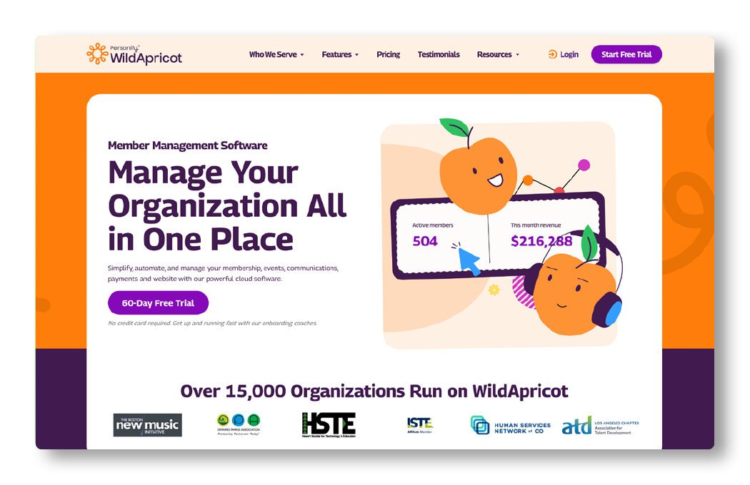 WildApricot, a volunteer management solution.