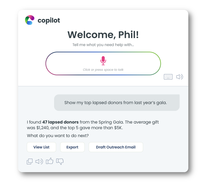 Introducing CharityEngine Copilot: The Voice-First, Agentic AI for Fundraising